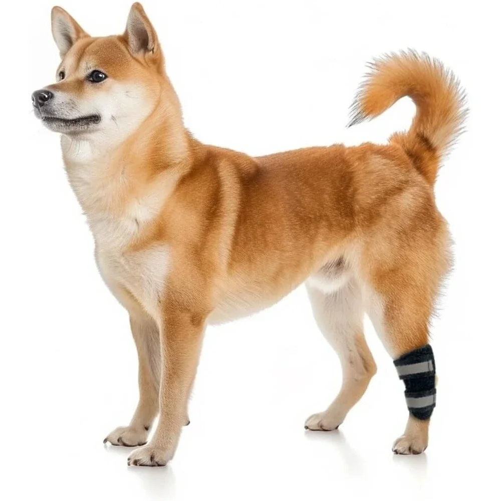 XS Dog Knee Brace Torn ACL Hind Leg Luxating Removable & Adjustable X-Small Pair